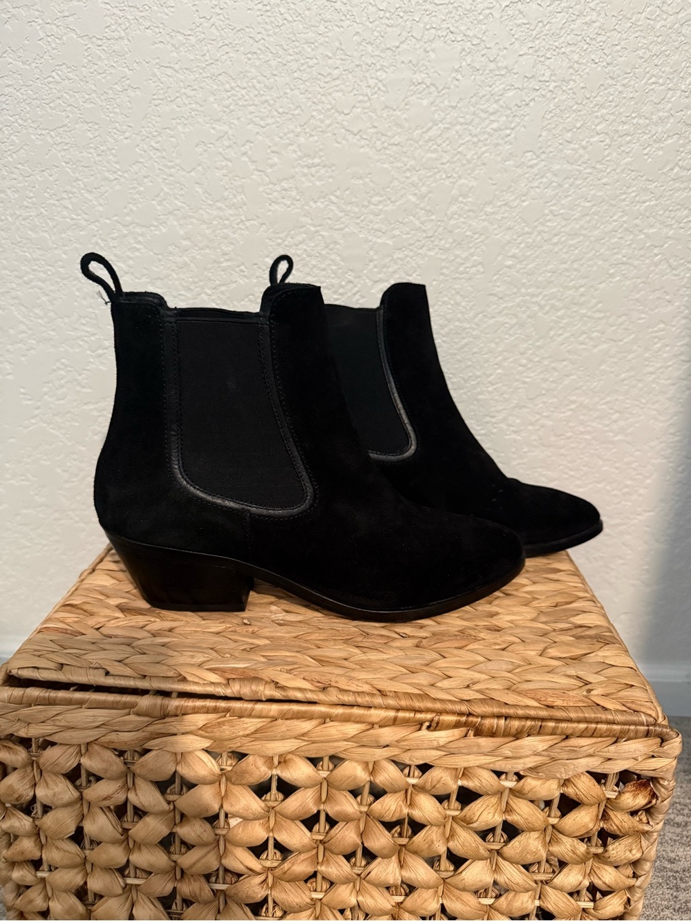 Thursday Boot Company Black Dutchess Suede Chelsea Ankle Boots (never worn!)
